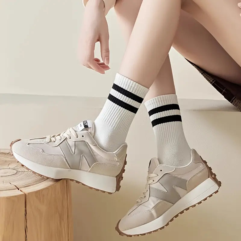 Comfortable Breathable Cotton Daily Socks Multi-Pack for Men Women Durable