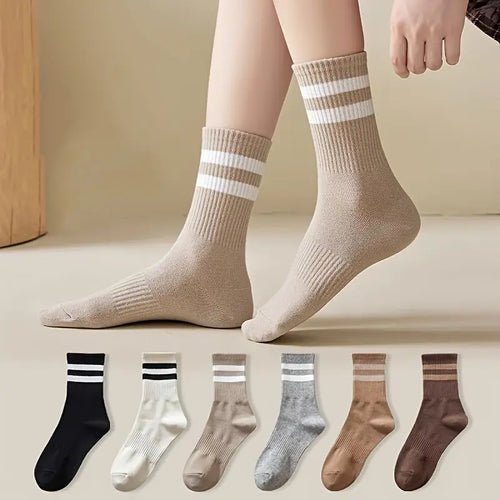 Comfortable Breathable Cotton Daily Socks Multi-Pack for Men Women Durable