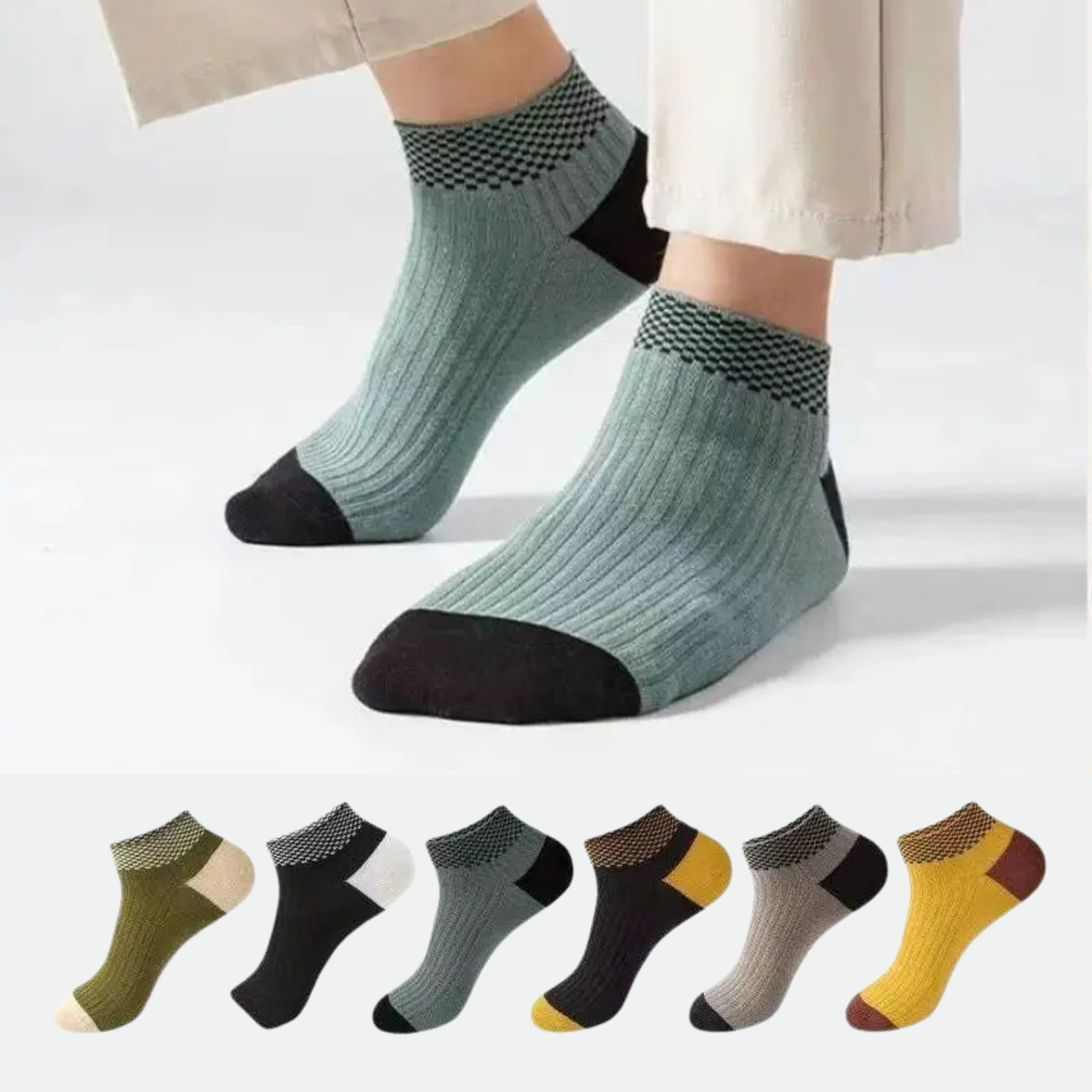Day by Day Premium Soft Cotton Blend Everyday Comfort Socks Multi-Pack